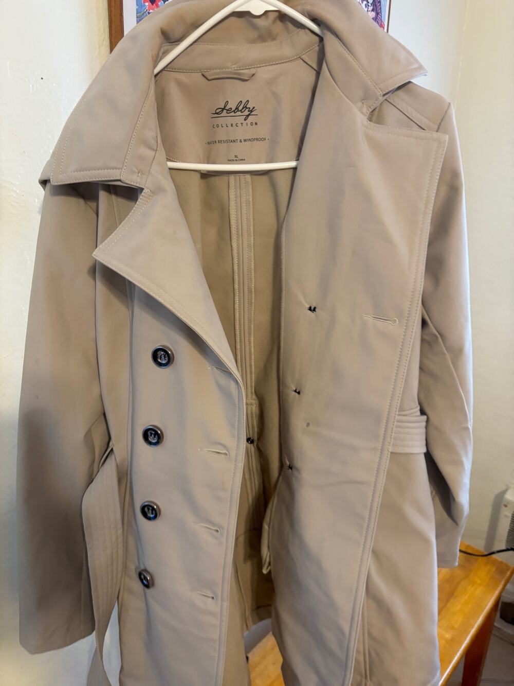 Sebby Collection Women's Trench Coat